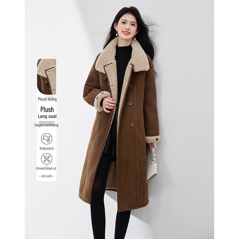 

Women s Elegant Long Sleeve Mid-length Coat L