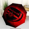 Arsenal F.C Print Automatic Open Close Umbrella, Portable Foldable Umbrella, for Outdoor Commute Camping Trip, Ideal Birthday Gift