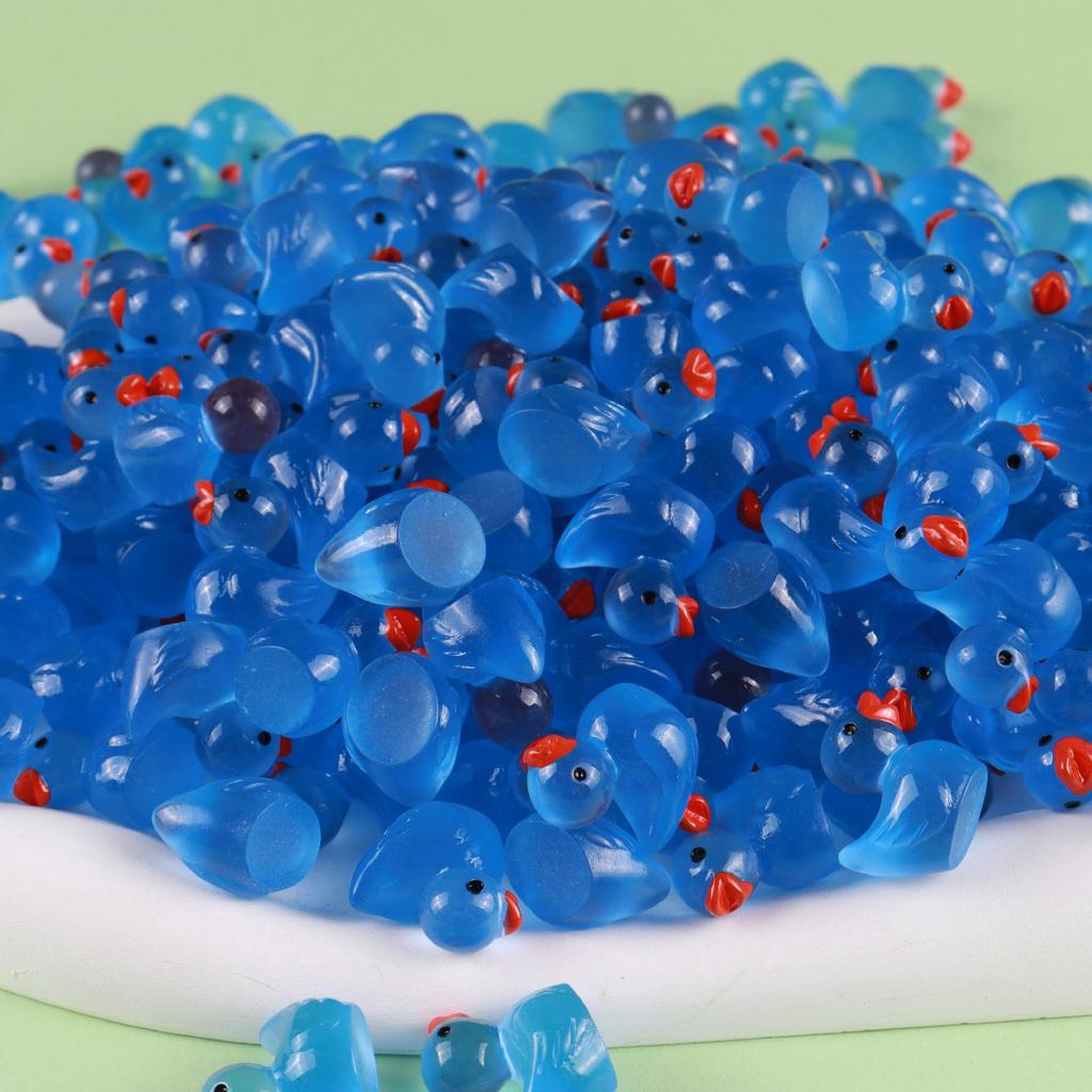 Świecący w ciemności żywiczny Kaczuszek Urocze Zwierzątko Etui na Telefon i Dekoracja Domku dla Dzieci