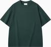 Men's Heavyweight Thickened Cotton Short-Sleeve Drop Shoulder T-Shirt, 300g, Solid Color, Trendy Summer Base Layer
