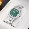 Fashion Business Man Watch Luxury Men'S Quartz Wristwatch Stainless Steel Date Man Clock Square Business Watches For Men Gift