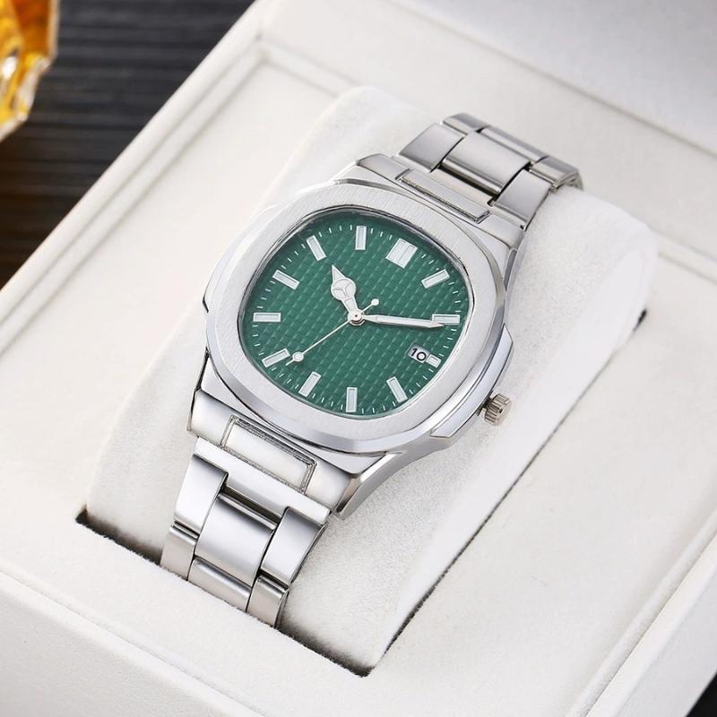 Fashion Business Man Watch Luxury Men'S Quartz Wristwatch Stainless Steel Date Man Clock Square Business Watches For Men Gift