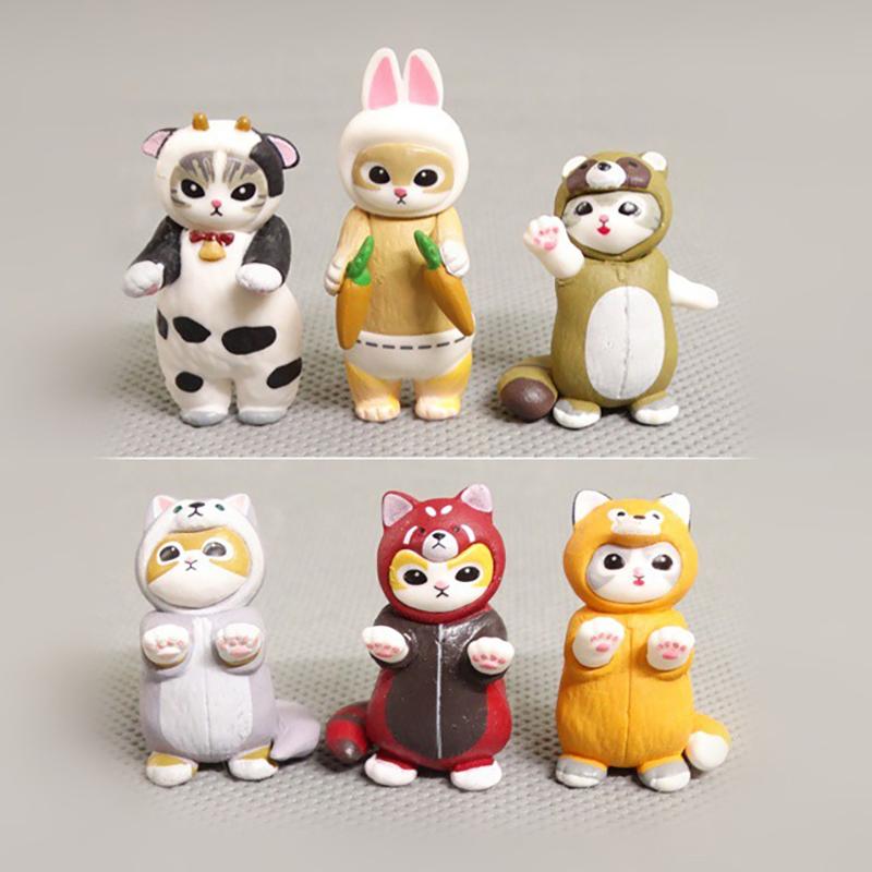1Pc Fans Children Gift Mofusand Shark Cat Blind Box Cos Animal Character Figures Toy Ornaments Dolls