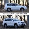 Car TPU/Glossy Mirror Pillar Post Cover Stickers Accessories 8PCS For Lexus LX570 LX 570 2007 2008 2009 2010 2011 2012-2014