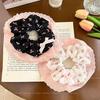 Sweet Lace Headband Women Cute Wear Fashionable Hair Tie Daily Personality Bow Scrunchie Printed  Delicate Jewelry
