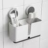 Sink Storage Rack with Suction Cup - White