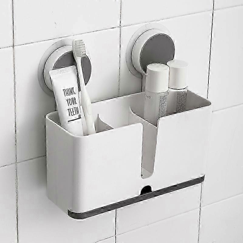 Sink Storage Rack with Suction Cup - White