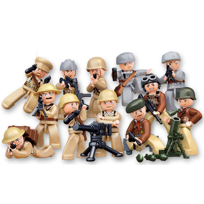 Sluban Building Blocks 12 Police Minifigures Compatible Building Bricks toy kit