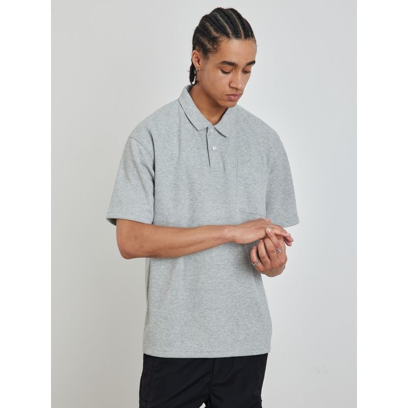 Trendy American Pocket Short Sleeve Loose Casual Polo Shirt