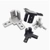20/30/40 3-dimensional Right-angle Connector 3-Way End Corner Bracket Connector Cast Aluminum Universal Angle Slot Connector