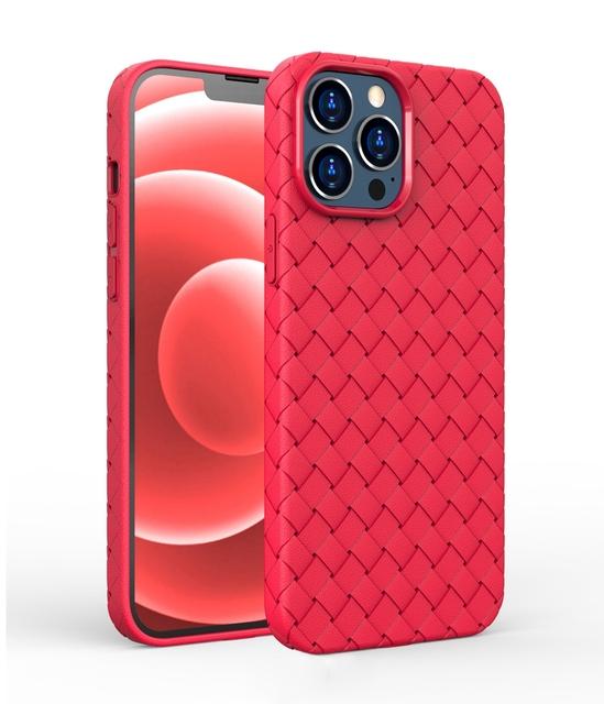 Ultra Thin Braide Weave Skin Phone Case For Iphone 14 12 11 13 Pro Max Xr X Xs 7 8 Plus Soft Tpu Cover