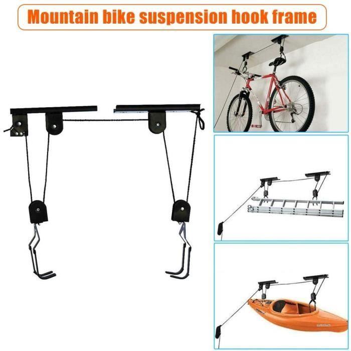 Bicycle Lifting Support - A347 - Black - For 1 Bicycle - Easy Installation - Space-saving