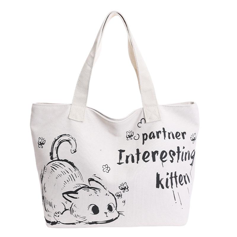 Simple, Fashionable, Niche and Artistic Single-shoulder Bag with Large Capacity Student Handbag