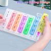 7 Day Pill Box Organiser 4 Times a Day, Weekly Tablet Box Travel Pill Organiser 28 Compartments