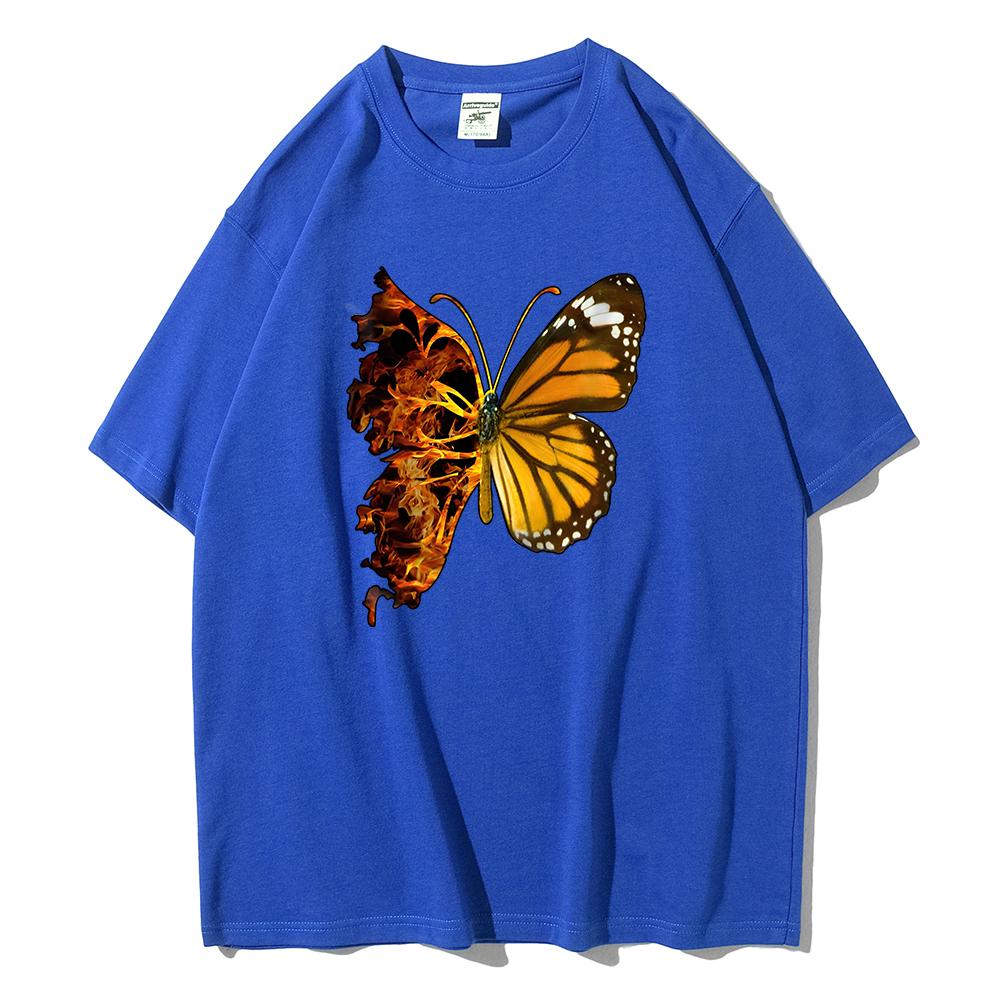 My Heart Is Burning Like This Cotton Woman T-Shirts Sport Comfortable T-Shirts All-Match Hipster Tshirt Breathable Summer Tshirt