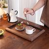 Black Walnut Wood Tray Rectangular Household Tea Tray Fruit Plate High Value Wood Dinner Plate