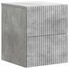 Wall Mounted Nightstand 2 pcs Concrete Grey 33 x 34.5 x 40 cm