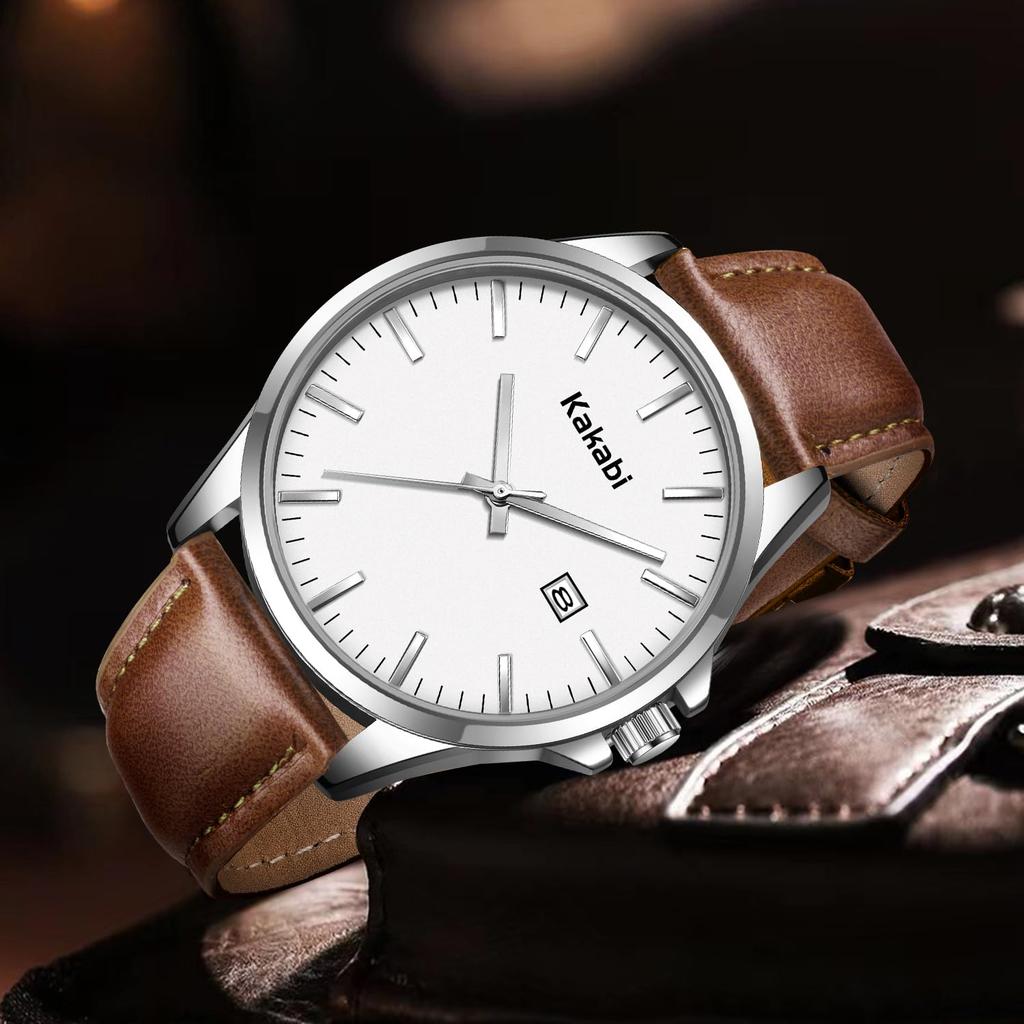 BEN NEVIS Men's Watch Simple Stylish Leather Casual Date Display Waterproof Analog Quartz Fashion Unisex Business Commute Banquet Daily