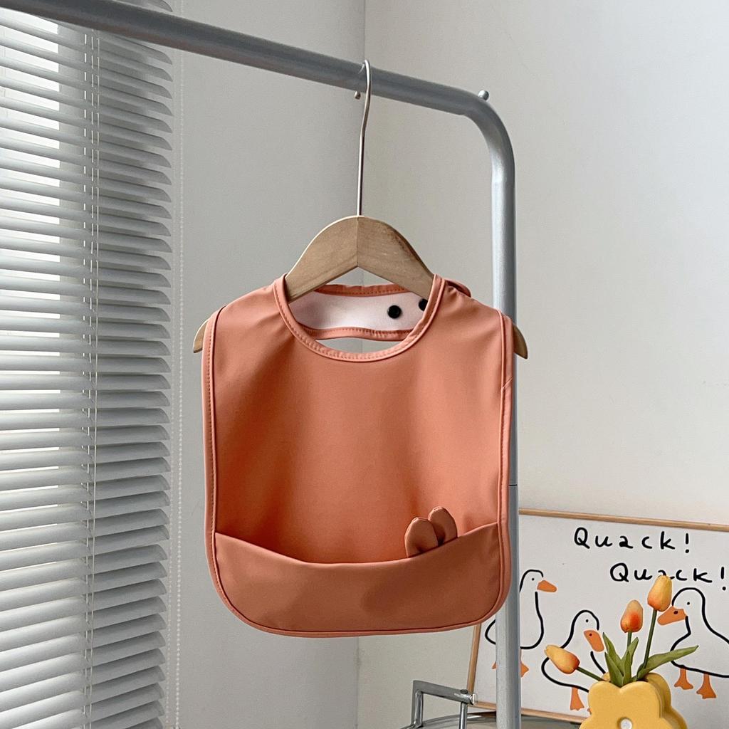 Wodoodporne śliniaki dla niemowląt klasy A - PU odporne na plamy z dużą kieszenią dla chłopców i dziewczynek