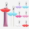 Angel Wing Keychain Caps for Lip Balm Replacement Cover Stylish Key Holder Practical Present for Women and Girls