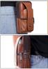 Smartphone Belt Gadget Genuine Travel Shoulder Vertical for Commuting Men's Pouch, Pouch, Pouch, Leather, Pouch, Bag, Lightweight, Design, (Brown)