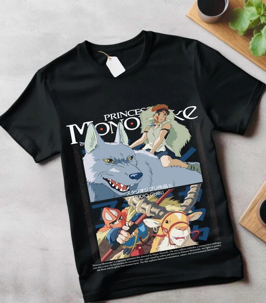 

Princess Mononoke anime t shirt, Hayao Miyazaki,Studio Ghibli lot 4XL