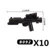 Military Building Blocks MOC Star Movie Characters Solider Figures War Mini Bricks Weapons Accessories Guns Cloak Axe Armor