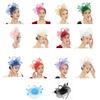 Elegant Fascinator Hat Headbands Funny Girl Hat Headgear Lovely Hairpiece for Wedding Party
