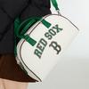 MLB Boston Red Sox Casual Fashion Commuter Bowling Bag Crossbody Shoulder Handbag Gym Travel Bag Swimming Bag Large Unisex Bags Cream 3ABWM083N-43CRS