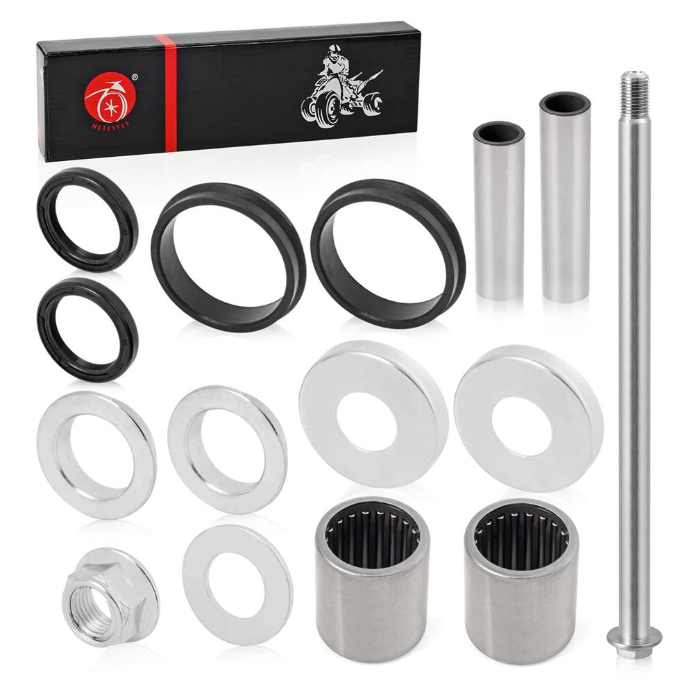 Swingarm Seals Bearing Sleeve & Pivot Bolt Rebuild Kit for Honda 400EX TRX400EX TRX400X 1999-2014