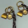 Braided Rope Keychain Lightweight Portable Detachable Design For Keys Bags Backpacks School Office Outdoor Use