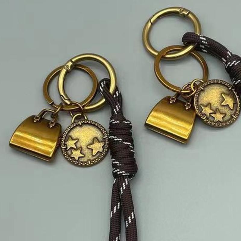 Braided Rope Keychain Lightweight Portable Detachable Design For Keys Bags Backpacks School Office Outdoor Use