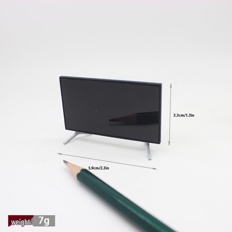 12-Minute Dollhouse Miniature TV Living Room Set