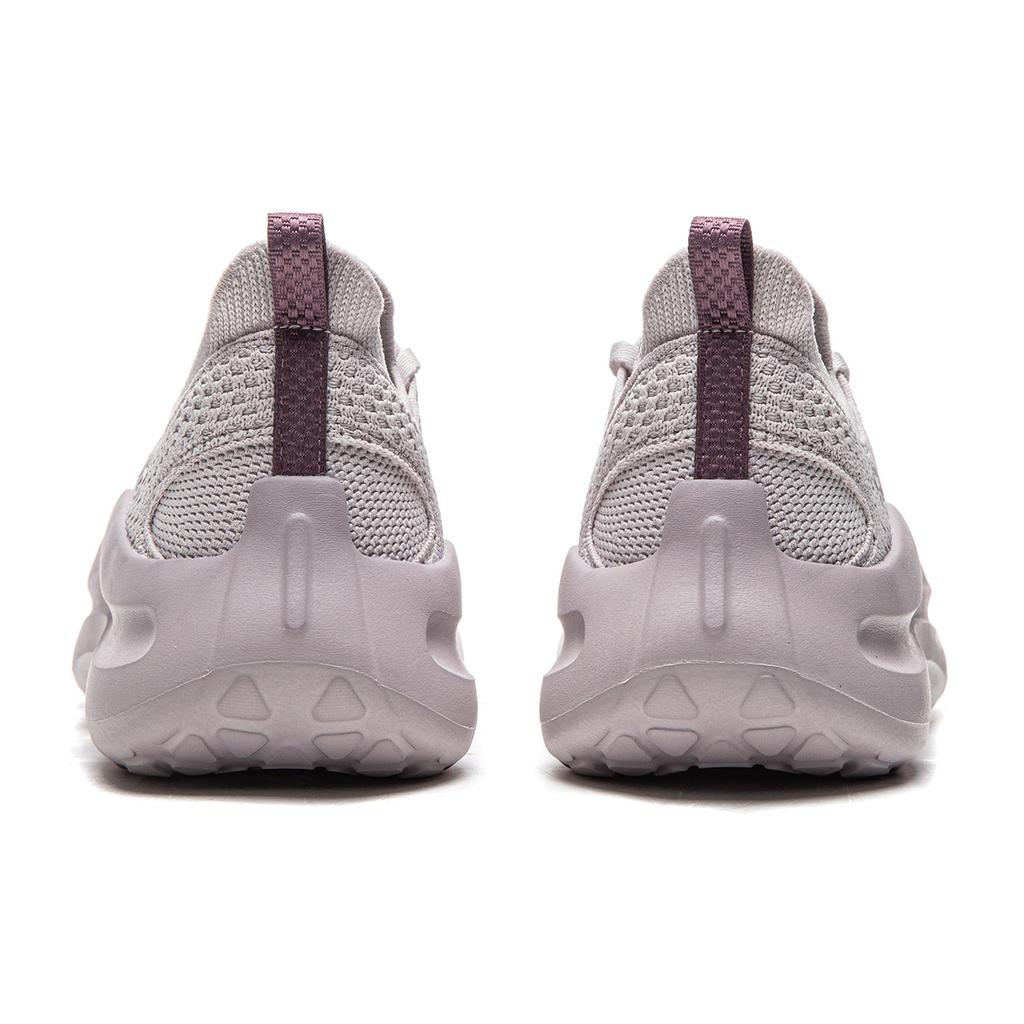 Li Ning Cloud Wave Slip On Cushioning Slip Resistant Abrasion Resistant Lightweight Low top Casual Shoes Women's AGLW052-2