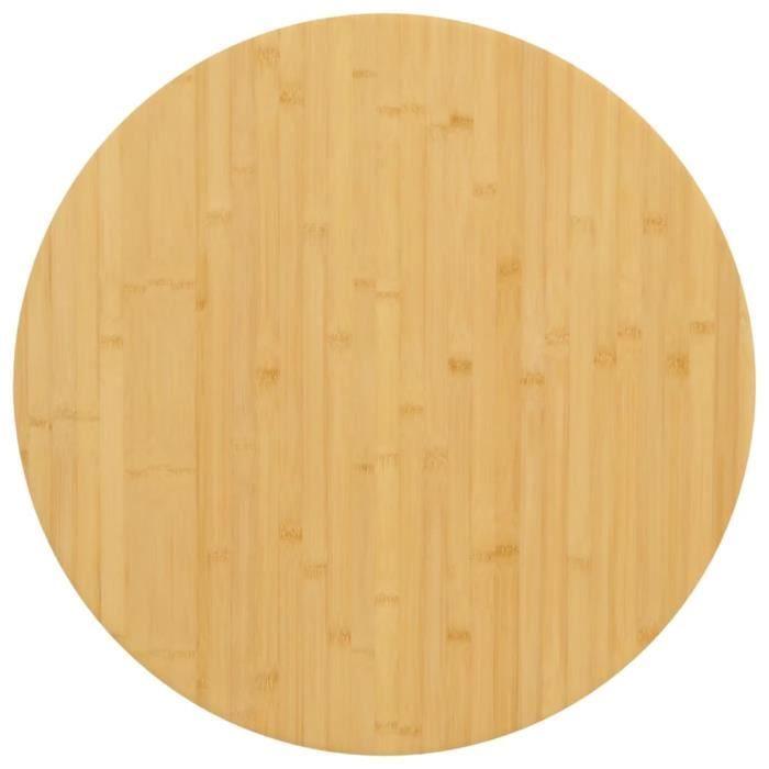 VidaXL Tabletop Ø70x2.5 Cm Bamboo 352682