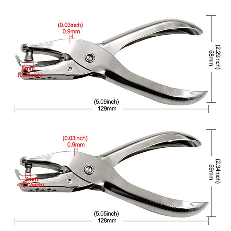 Single Hole 3Mm/6Mm Pore Diameter Punch Pliers Hand Paper Scrapbooking Punches