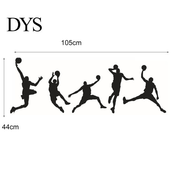 Play Basketball Man Wall Decal Bedroom DIY Removable PVC Sticker Mural Decor