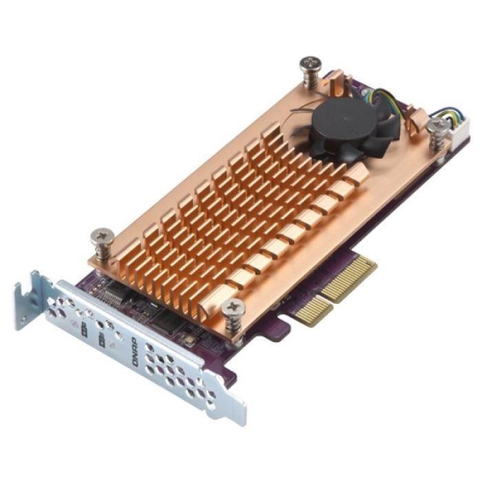 Adaptateur M.2 vers PCI - QNAP SYSTEMS - QM2-2S-220A - Or - PCIe 2.0 - M.2 22110/2280