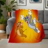 Tom & Jerry Kinder Cartoon Poster Wandkunst DekorationDecke Flanell Überwurfdecke für Sofa, Bett, Reisen, Camping, Büro