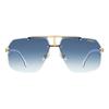 Lunettes de soleil - Carrera - 1054/S GOLD (J5G 08) - Métal - Carré - Tendance