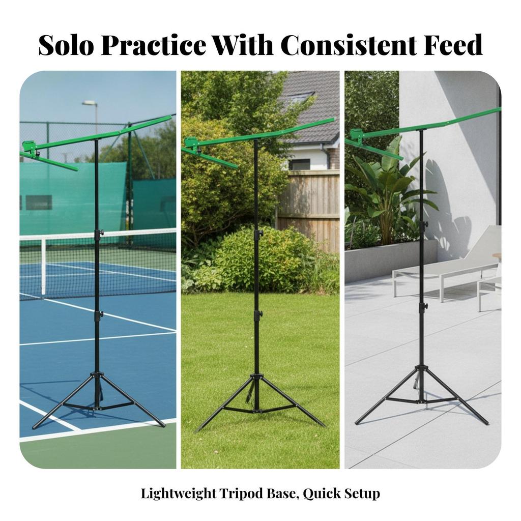 Automatic Tennis Practice Aid Adjustable Ball Feeder Stable for Children