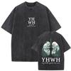Vintage Washed T Shirts The Fruit of The Spirit Christian Jesus WoMen Women Casual Cotton Retro Short Sleeve T-shirts Streetwear