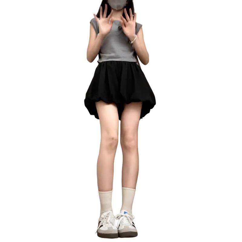 Casual shorts bloomers women's summer new high-waisted pendant short pants