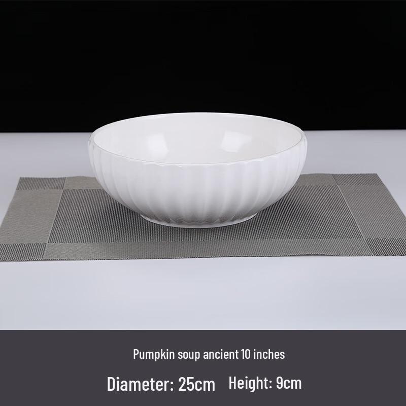 Qianxing Ceramic Pumpkin Soup Bowl Set
