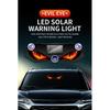 Solar Power Car Demon Eye Light Cool Flashing Warning Light Dynamic Safety Vehicle Signal Lights Car Wireless Decorative Light Neon Lights 4