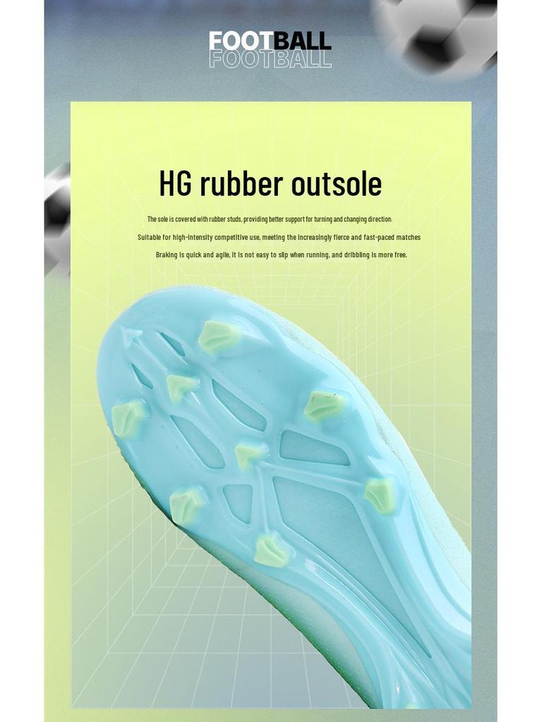 Unisex AG Long-Spike Non-Slip Soccer Shoes for Artificial Turf