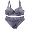 Sexy Luxurious High-end Western-style Lingerie Set Featuring A Fashionable Push-up Lace Bra and Skin-friendly Breathable Panties