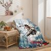 Cartoon Attack On Giant Series Double Sided Flannel 3D Digital Printing Blanket Cover
