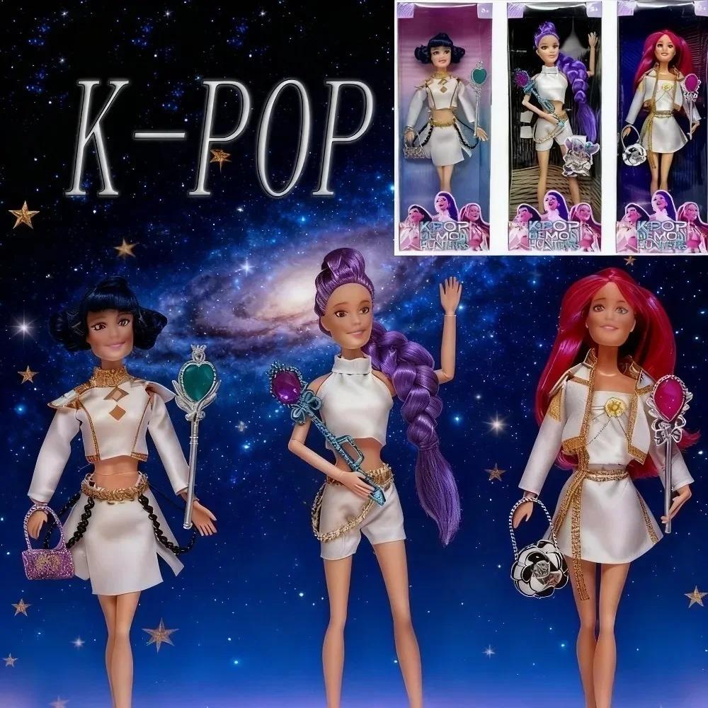 &&&Kpop Dämonenjäger Actionfigur Spielzeug Derpys Tiger Rumi Mira Zoey Sussy Titelsong Mit Bunten Lichtern Für Fans Weihnachtsgeschenke