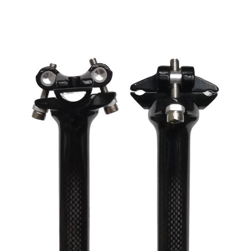 Carbon Fiber Bicycle Seat Post 22.2mm X 300mm Lightweight Universal Fit Mountain Bike Kids Road